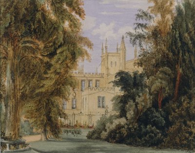 El Cuadrángulo del Jardín en New College, Oxford, 1877 de Joseph Mallord William Turner